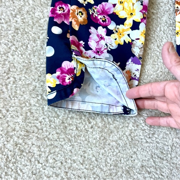 ANTHROPOLOGIE CARTONNIER Miniflora Charlie Ankle Trouser Pants—SZ. 4 - Picture 12 of 14